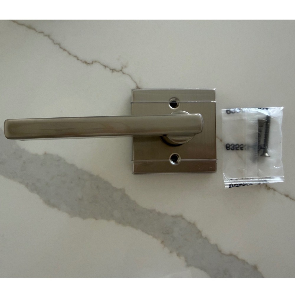 Kwikset Dummy Lever Satin Nickel Square Rose Inactive Interior Door Handle 66867